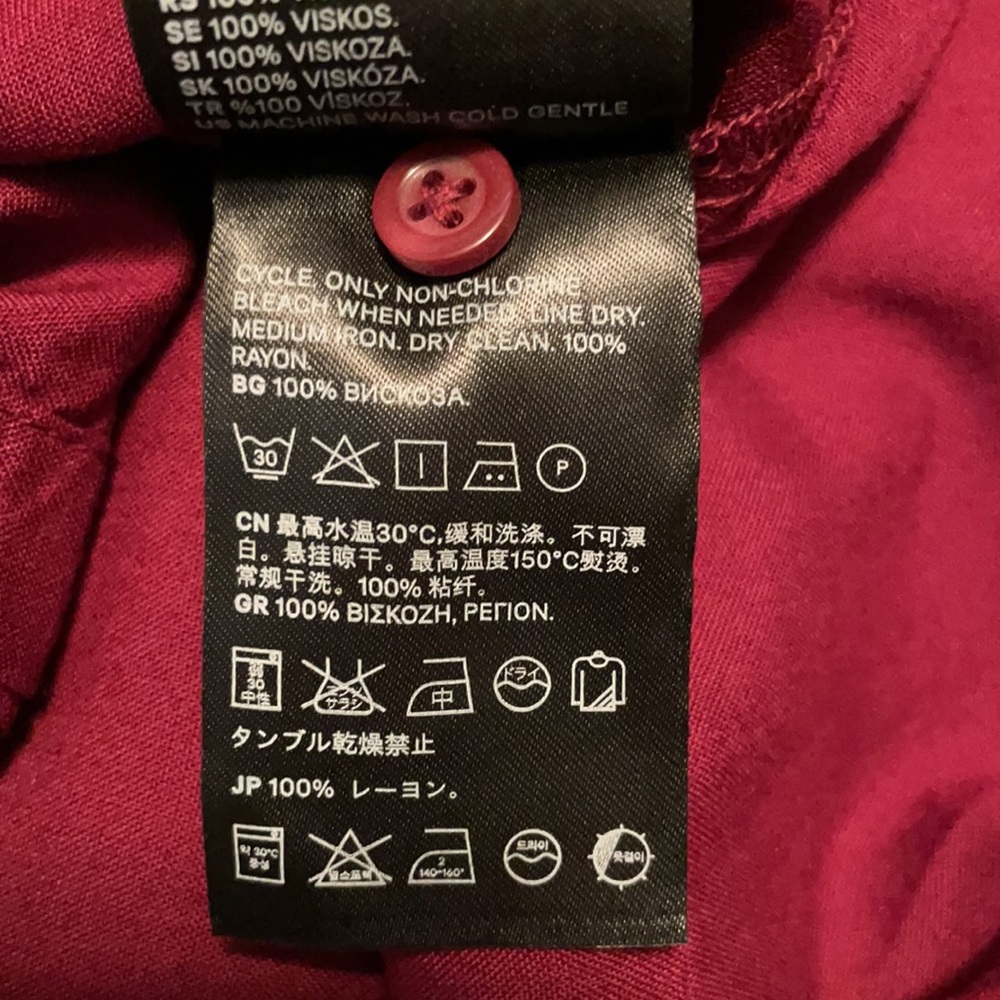 Maroon Button-Up - Picture 5 of 5